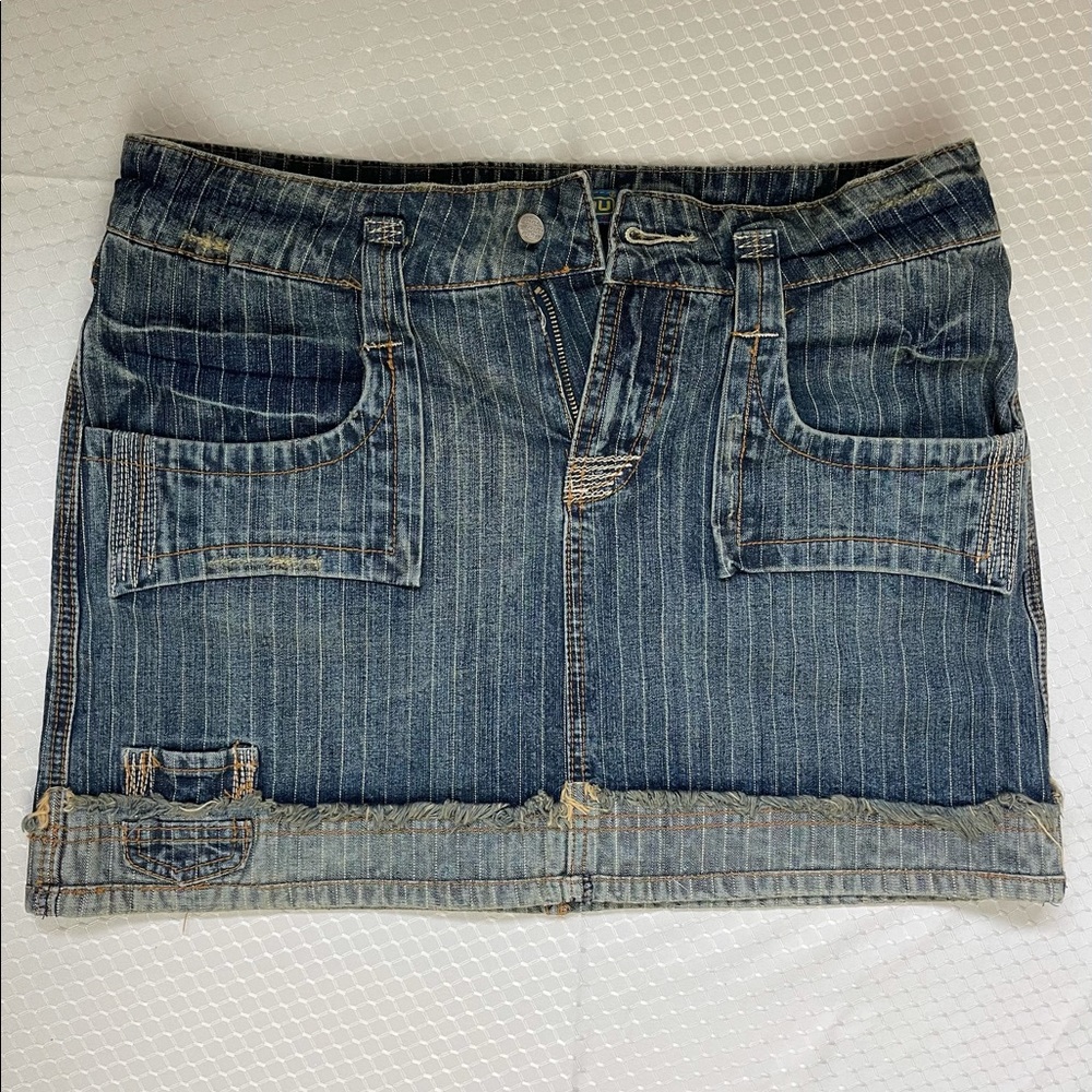 Jou Jou Denim Mini Skirt